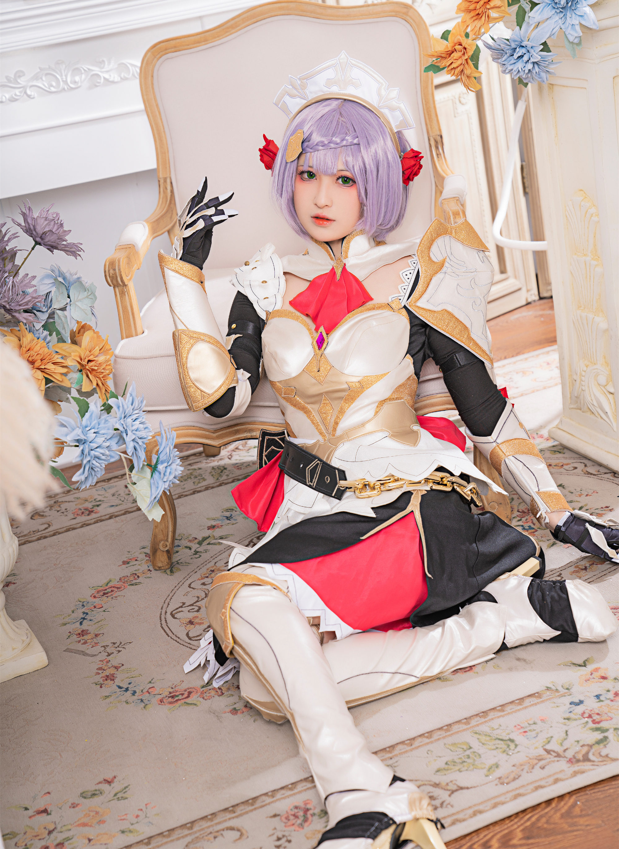 喵喵的喵吖原神诺艾尔cosplay6