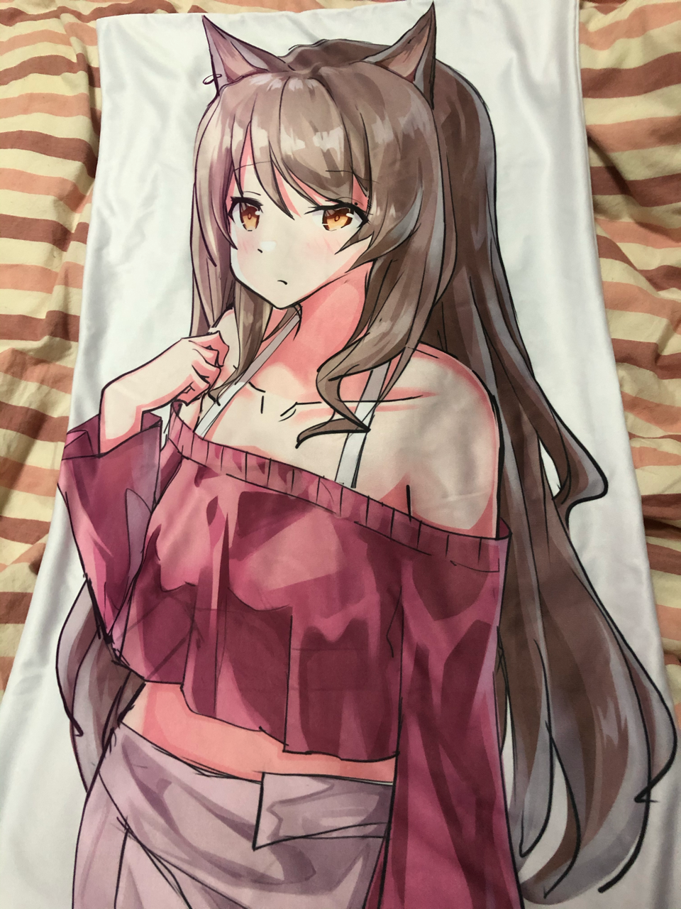 阅片无数#@凉风kaze 凉风凉风,这个是我中奖的抱枕,看着像方舟的袒痧