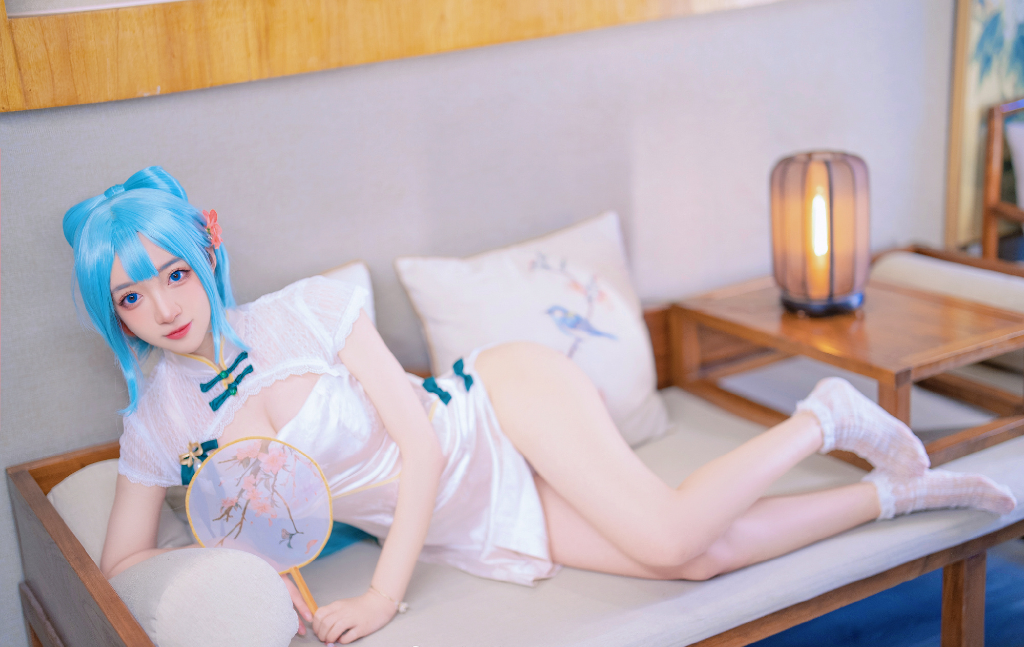 南咲_SakiQvQ短旗袍初音cosplay1