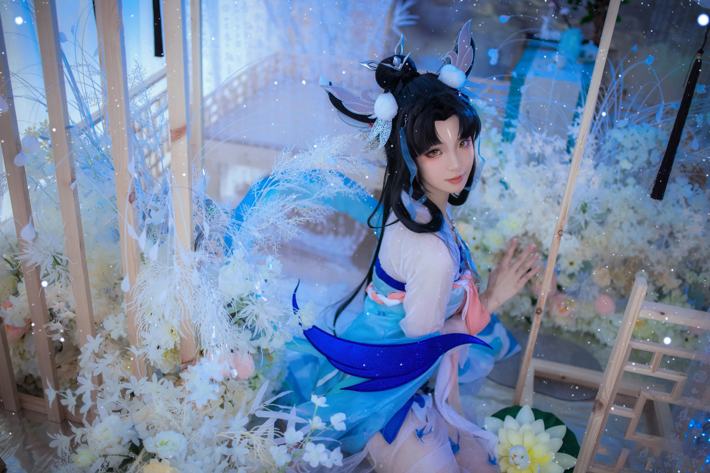 画晴王者荣耀嫦娥如梦令CosPlay7