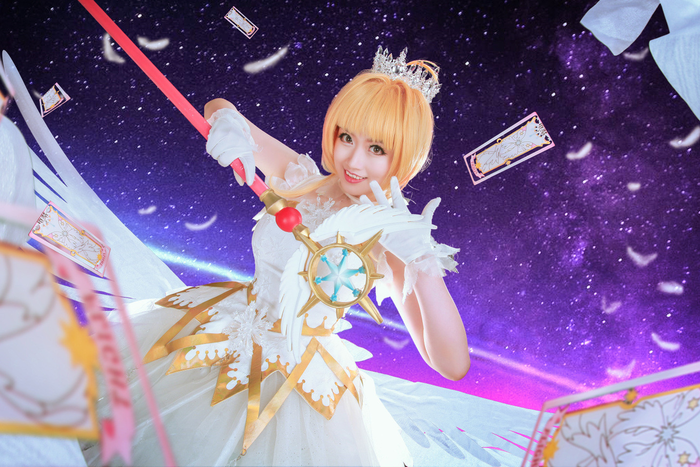 Luna娘娘魔卡少女樱CLEAR CARD篇木之本樱cosplay6