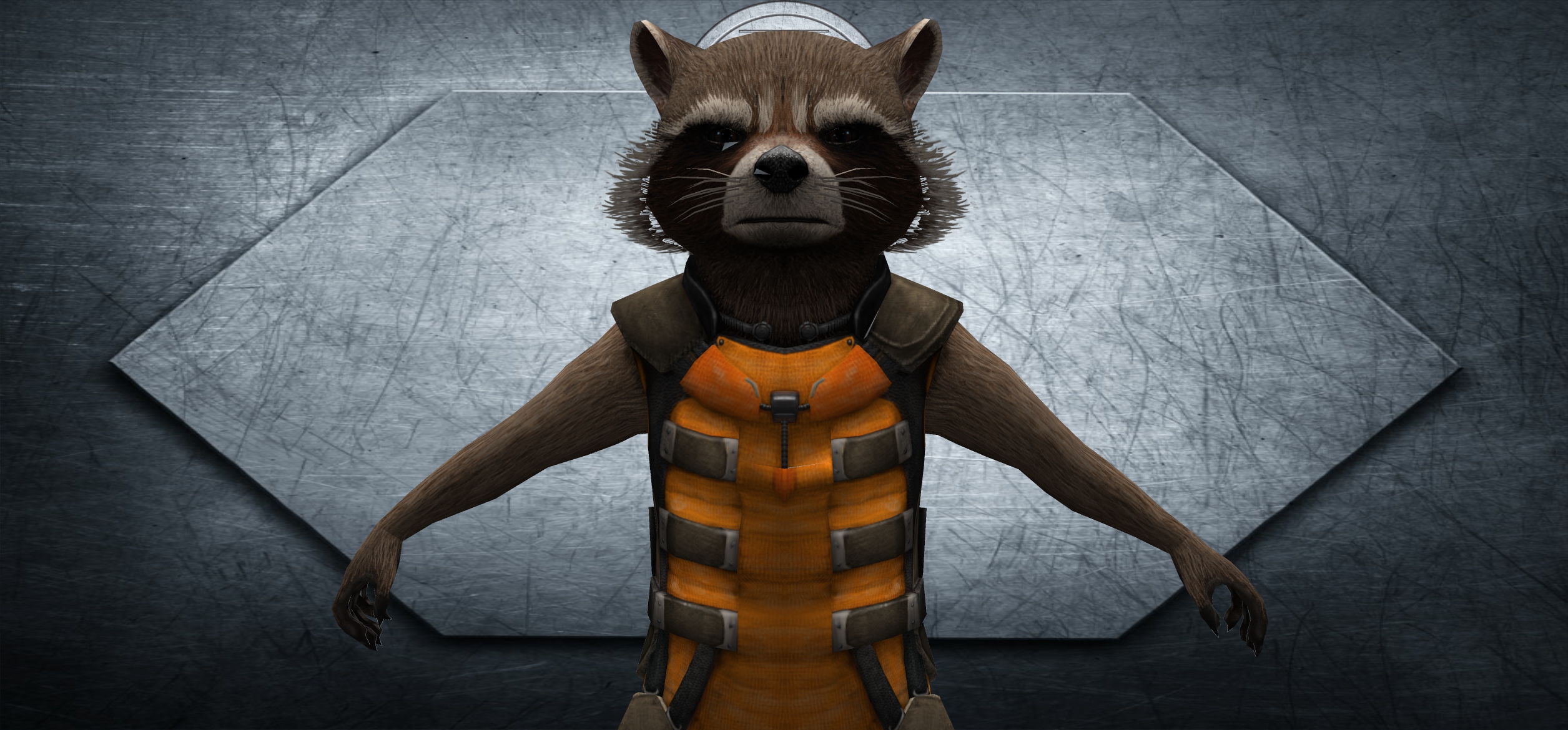 《复仇者联盟》英雄人物三维设计火箭浣熊