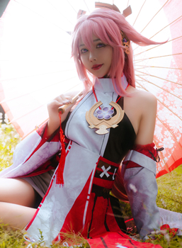 敲可爱哒nico酱cosplay原神八重神子