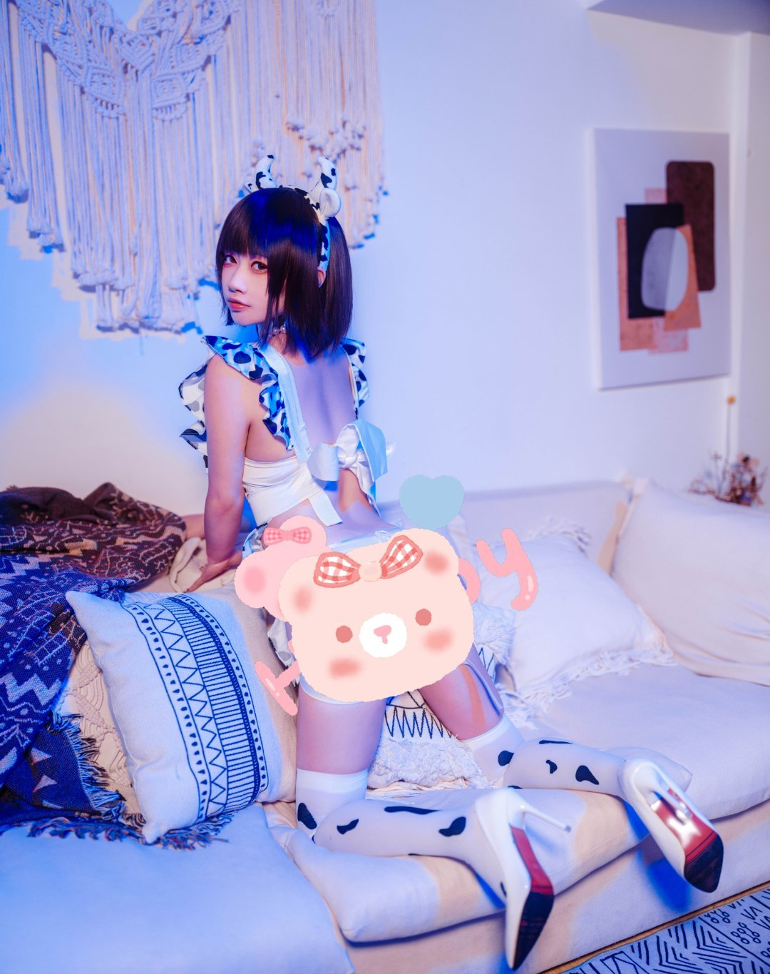 若美样小奶牛女仆CosPlay7