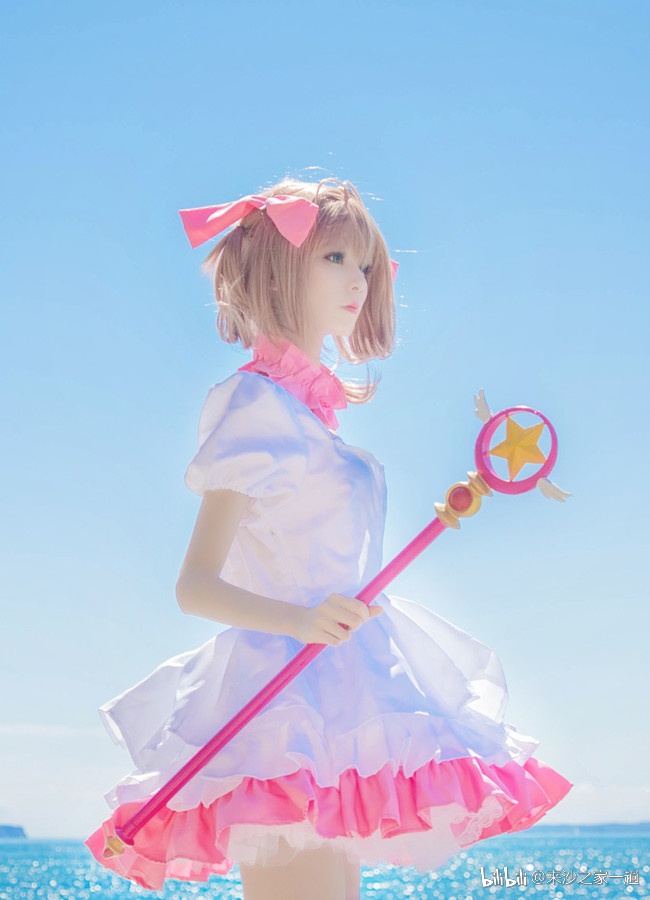 魔卡少女樱op3粉白战斗服