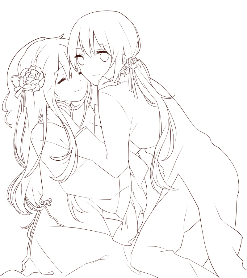 好看的线稿及上色临摹精选