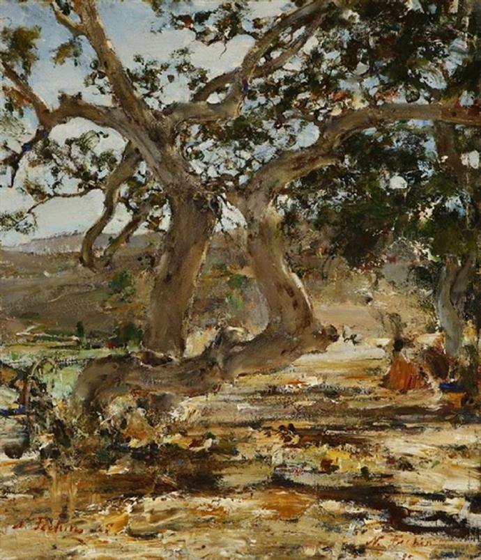 俄裔大师尼古拉费钦风景静物油画