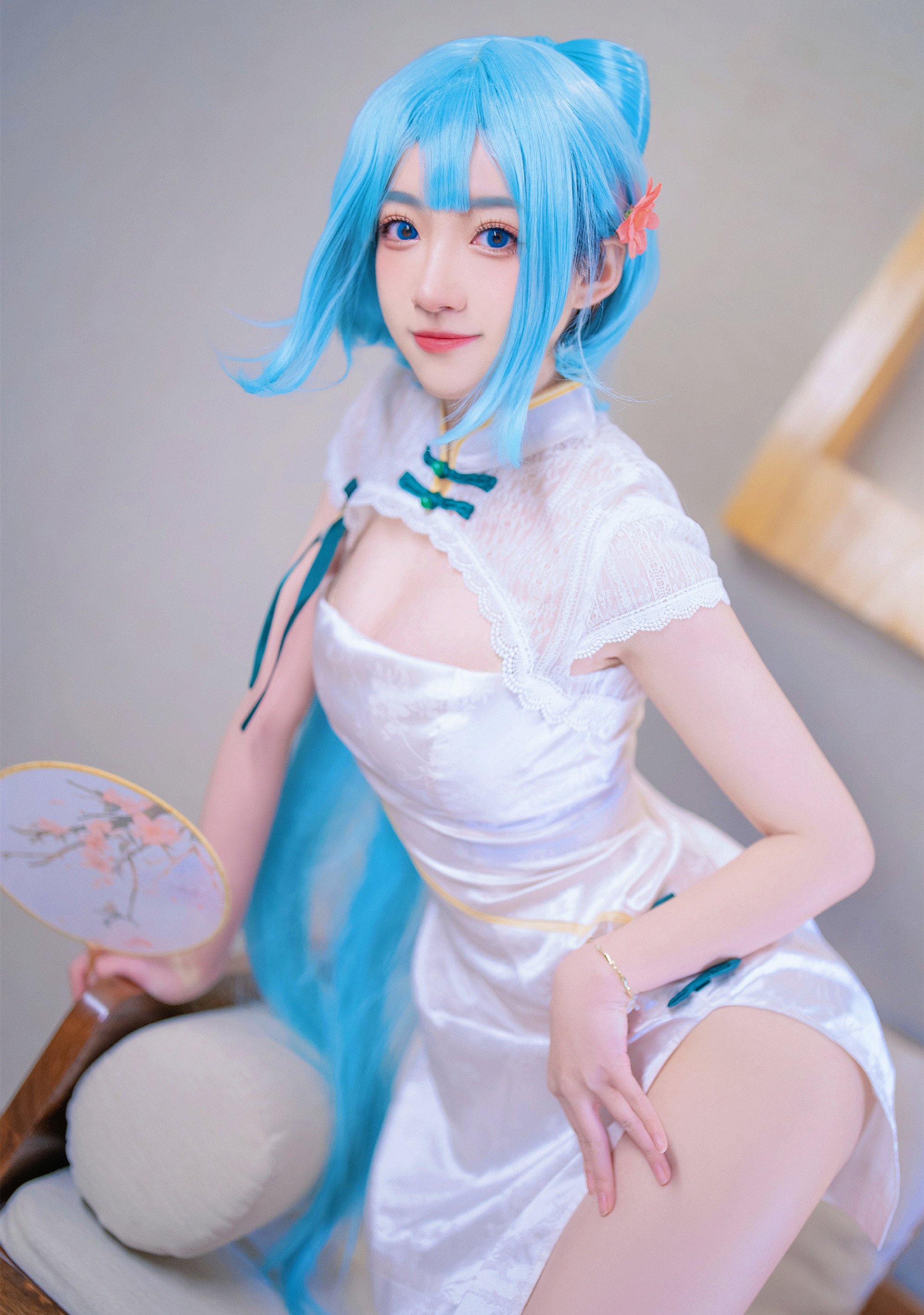 南咲_SakiQvQ短旗袍初音cosplay8