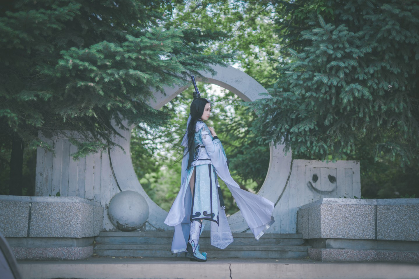 想不到名字的阿八剑网三破军道姑cosplay1