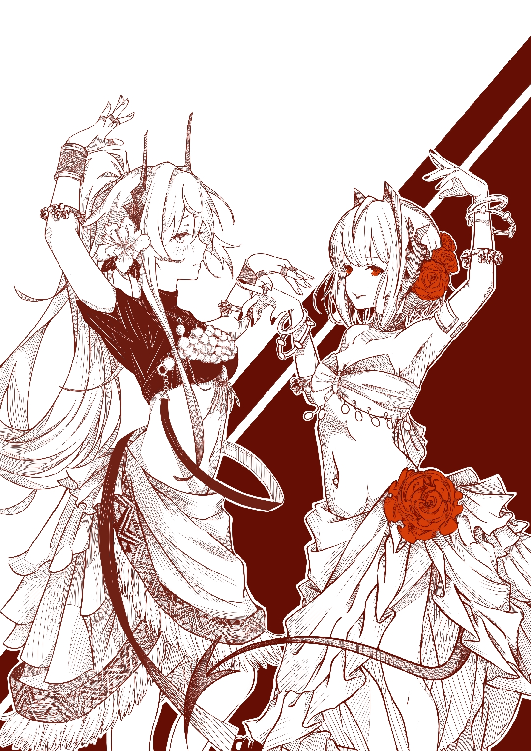 摸一个w和特蕾西娅[2233娘_卖萌]
