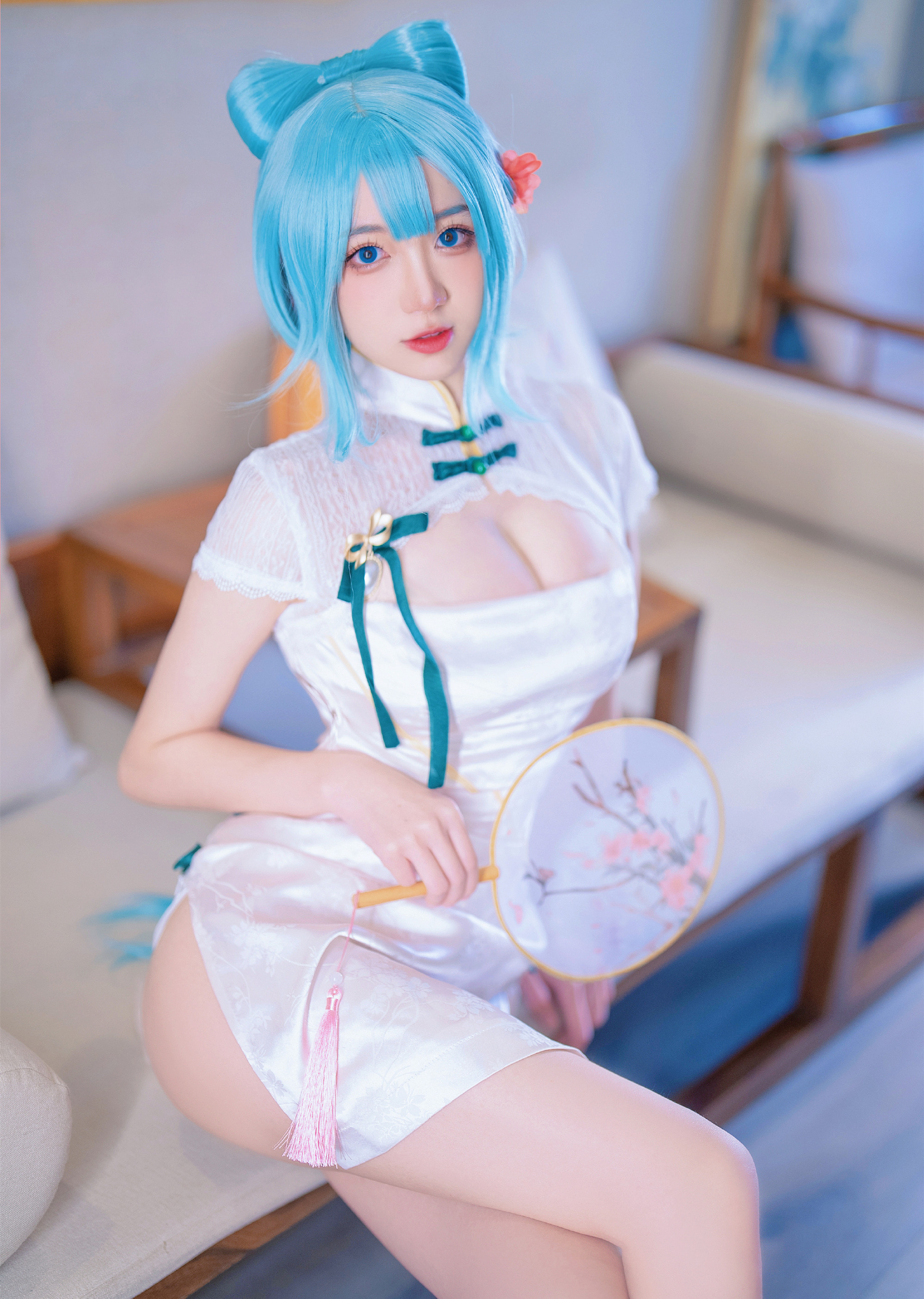 南咲_SakiQvQ短旗袍初音cosplay5