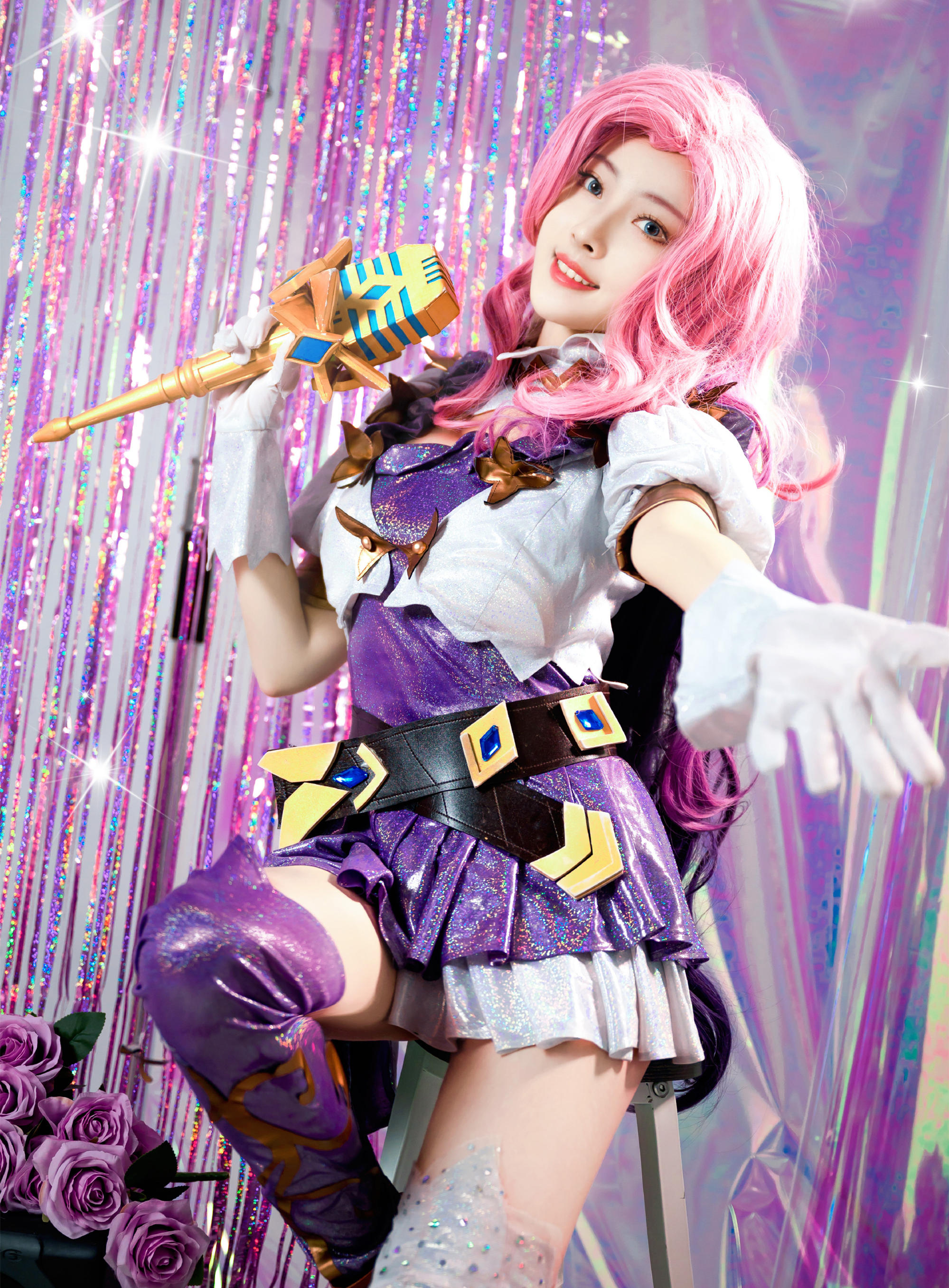 米粒英雄联盟萨勒芬妮星籁歌姬cosplay2