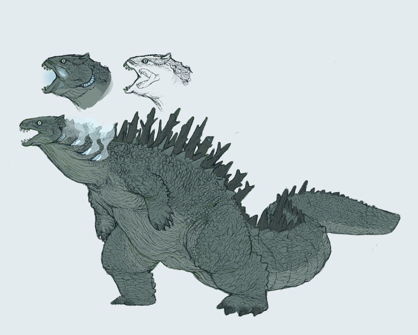 哥斯拉# #怪兽# 同人