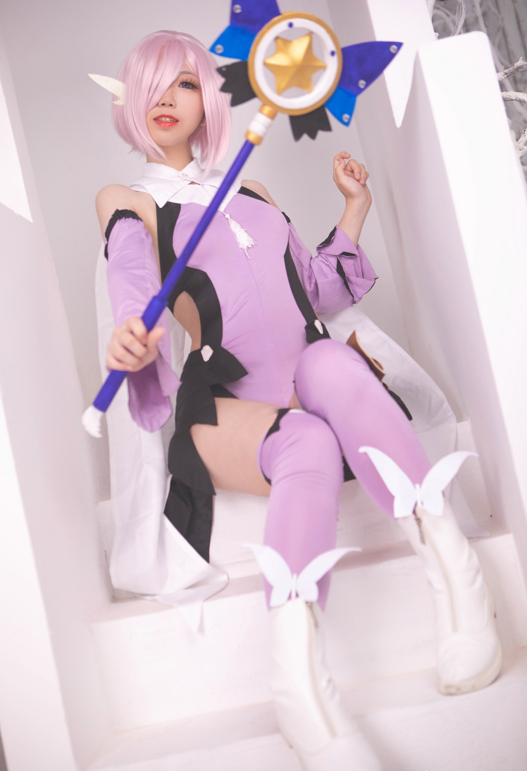 迷之疏声X同人美游战斗服玛修基列莱特Cosplay2