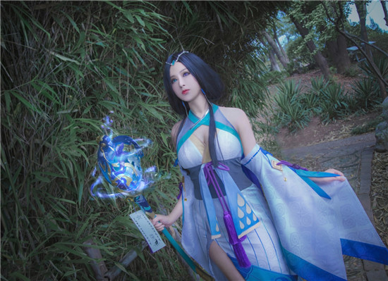 虚空_澪绫阴阳师手游八百比丘尼CosPlay3