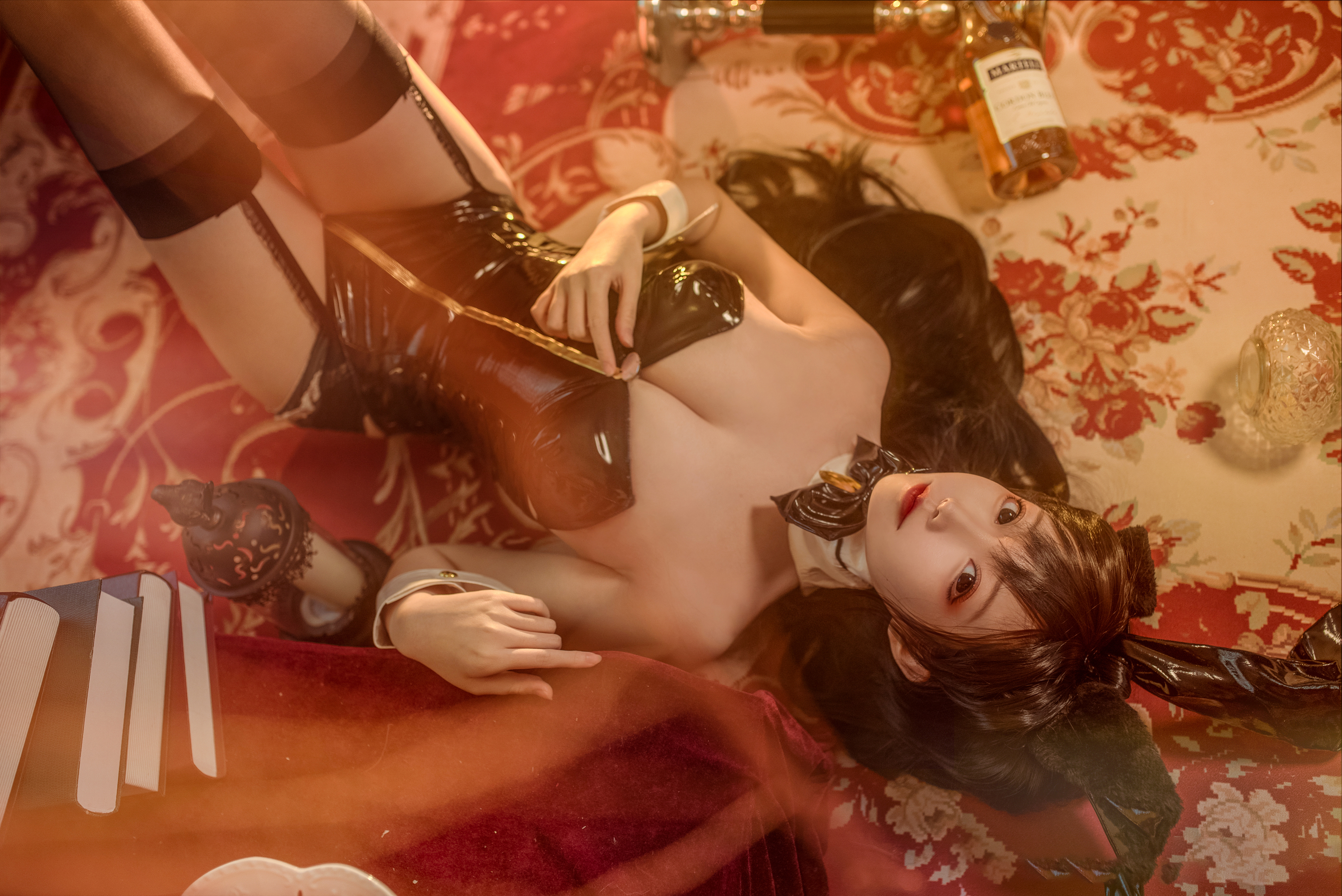 想不到名字的阿八碧蓝航线爱宕兔女郎CosPlay9