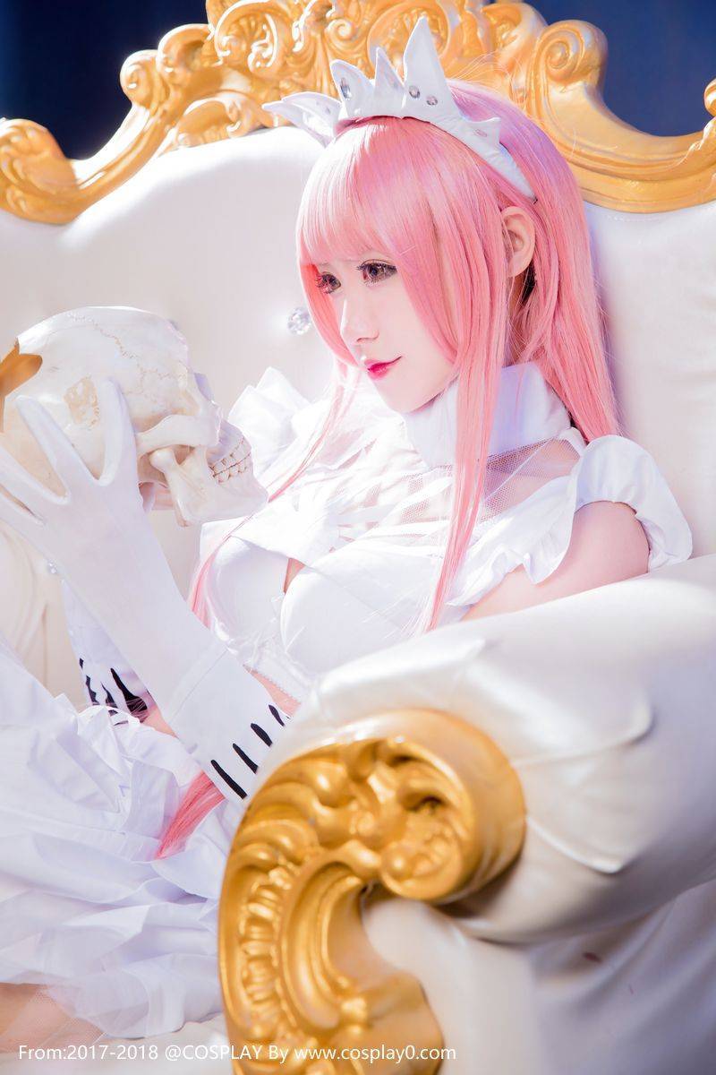 斗鱼美女主播伊珞瞳cosplay梅芙白丝