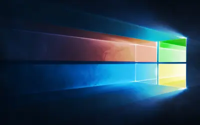 Windows光影 操作系统 科技感 蓝色 2K