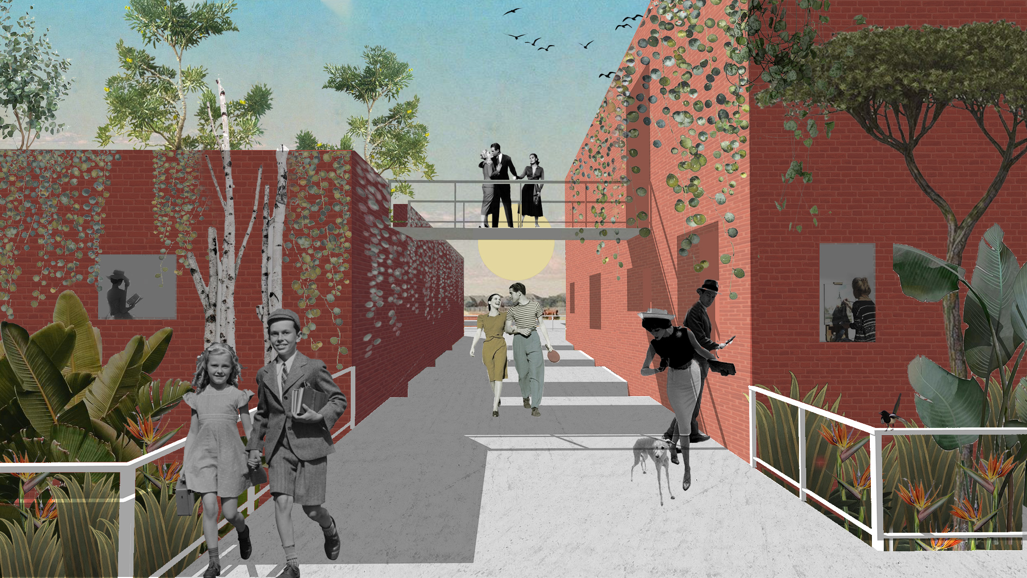 美到让人窒息的拼贴|建筑景观软件学员作业