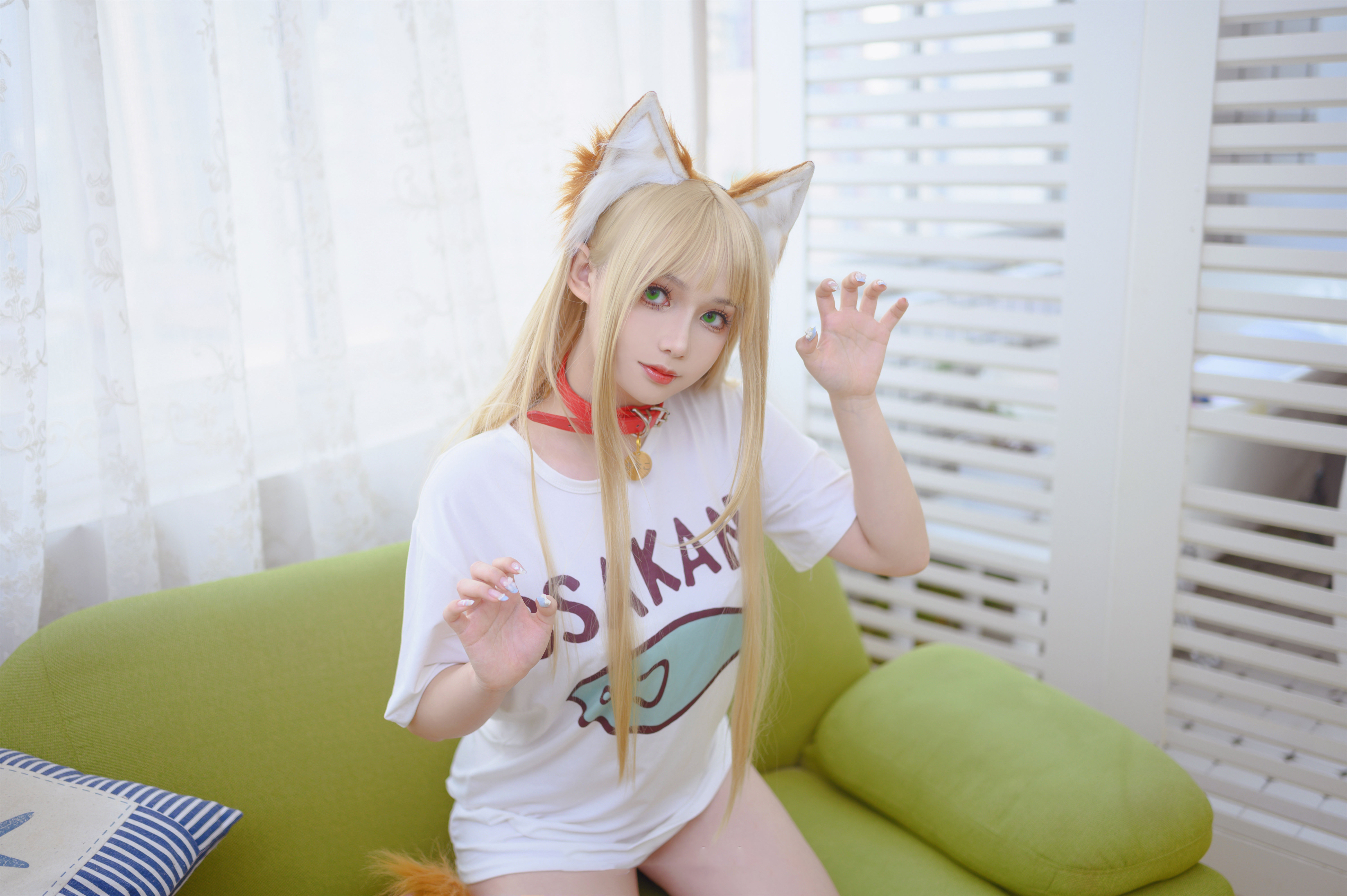 凌凌子黄豆粉猫娘CosPlay5