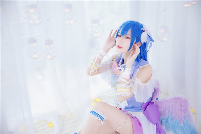 咸鱼晰子LoveLive白情海未Cosplay5