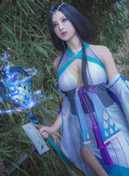 虚空_澪绫cosplay阴阳师手游八百比丘尼