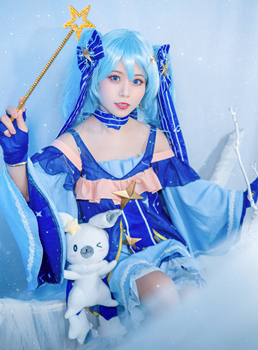 洛城雪Yuki雪初音Cosplay