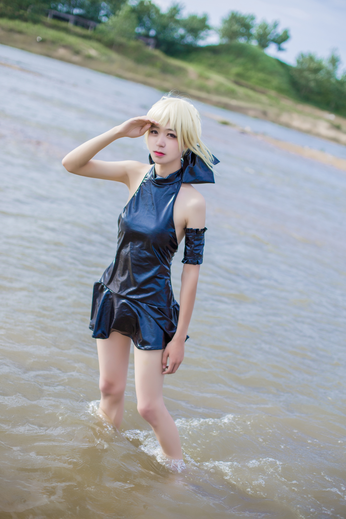 桐木CosPlay fate泳装saber5