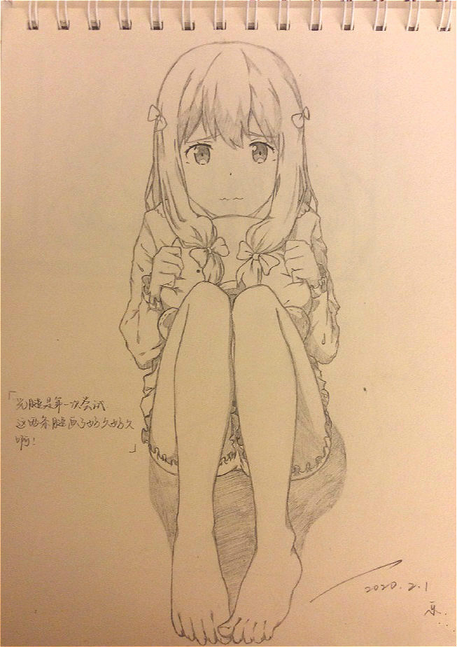 和泉纱雾手绘素描本附赠一张地缚少年