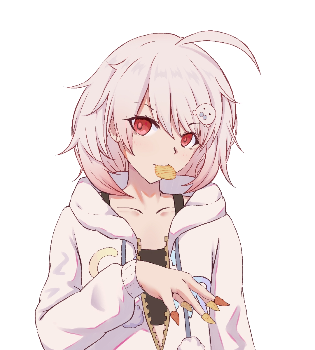 白神遥#@白神遥haruka 恰零食的豹豹,好像画的有点帅了,傻气全无〃寣