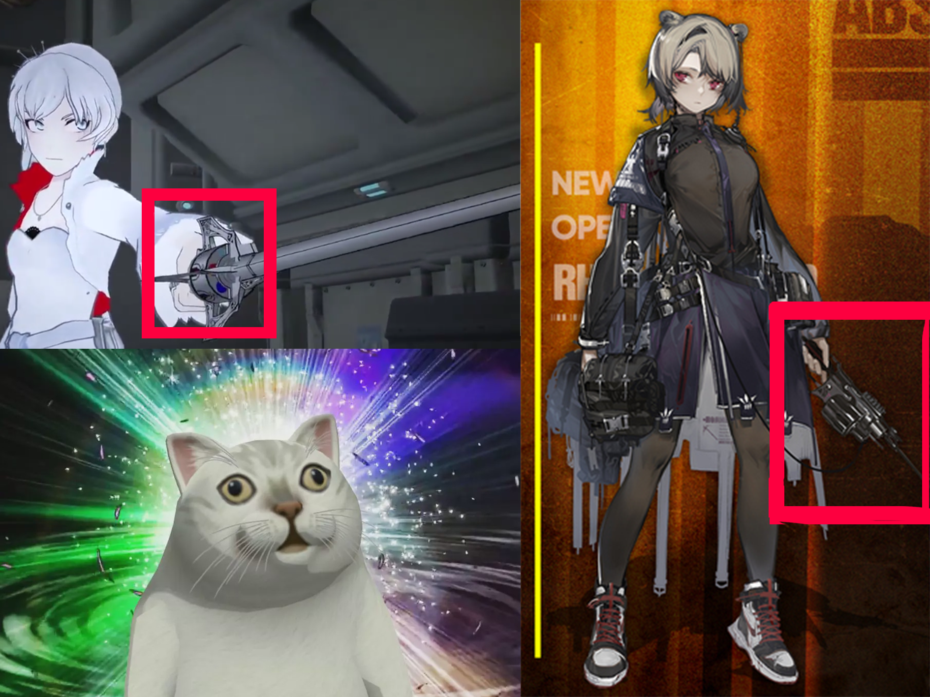 感觉这个法杖跟柳叶白菀有些相似啊#明日方舟# #rwby# #沙雕图#浏览