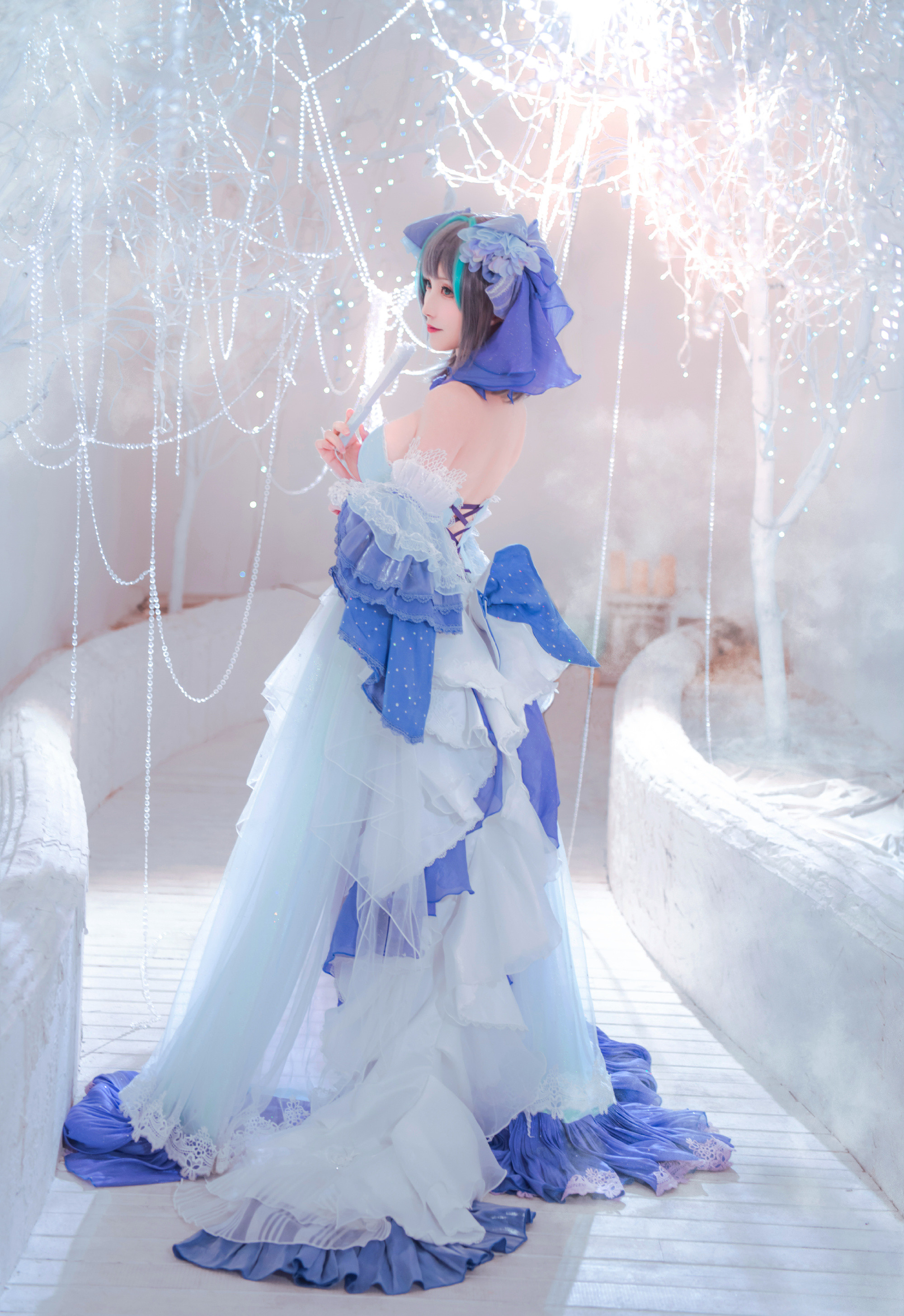 是夙卿呀碧蓝航线柴郡冰雪公主cosplay3