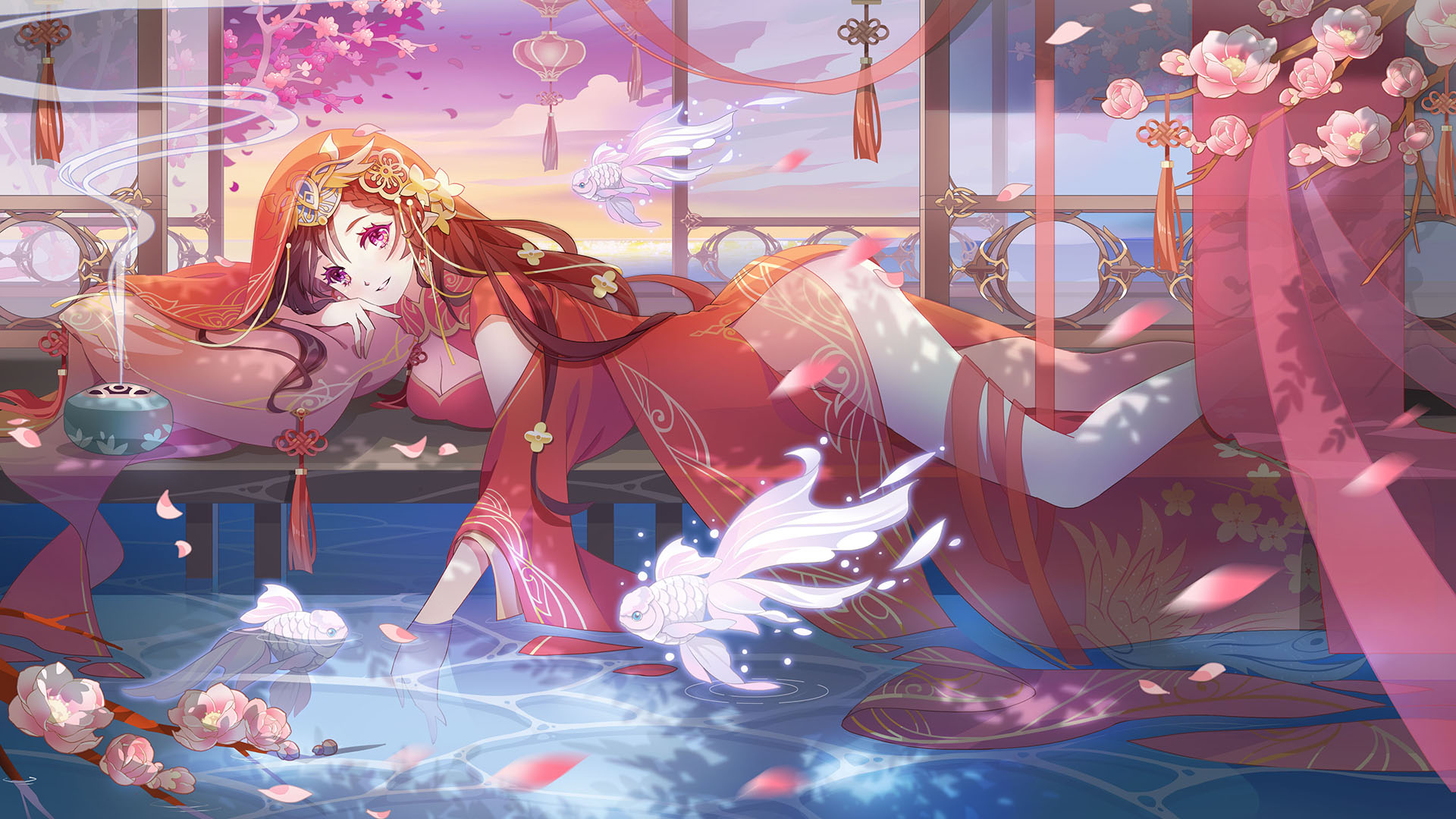 银河花嫁皮肤背景图