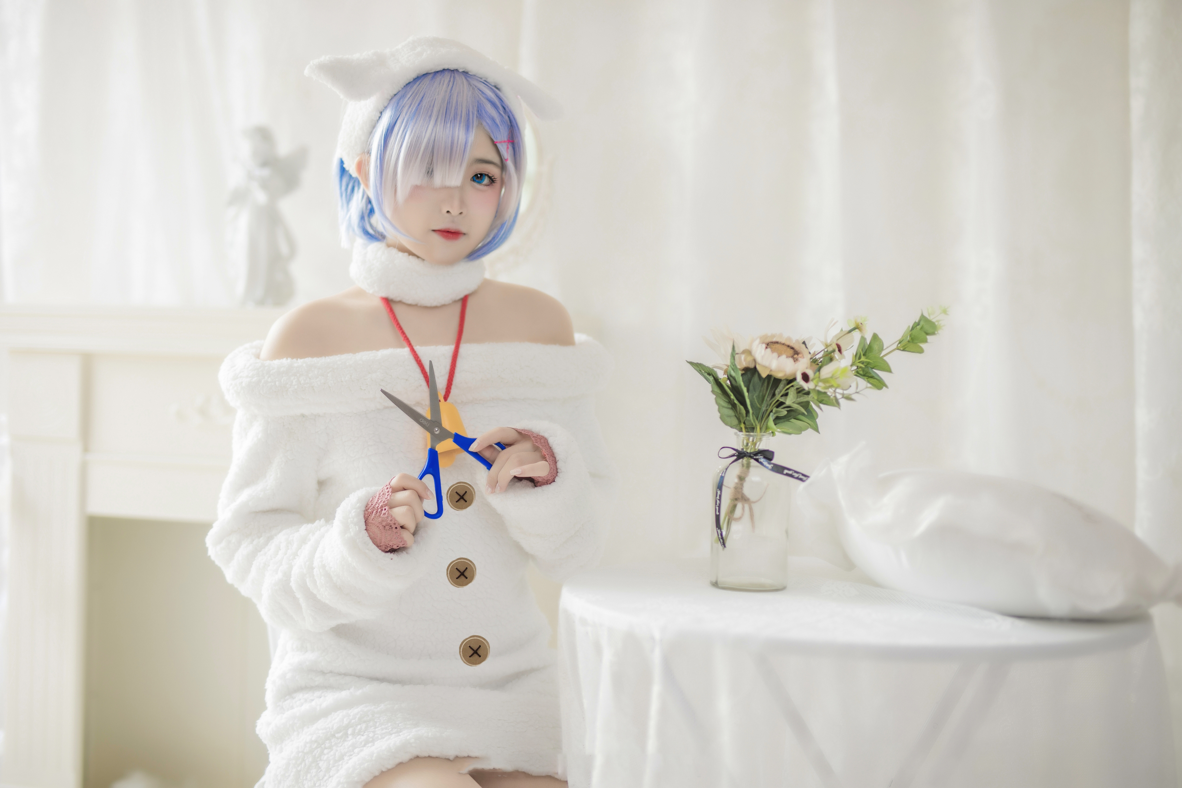 小奶糕Milky蕾姆小绵羊cosplay4