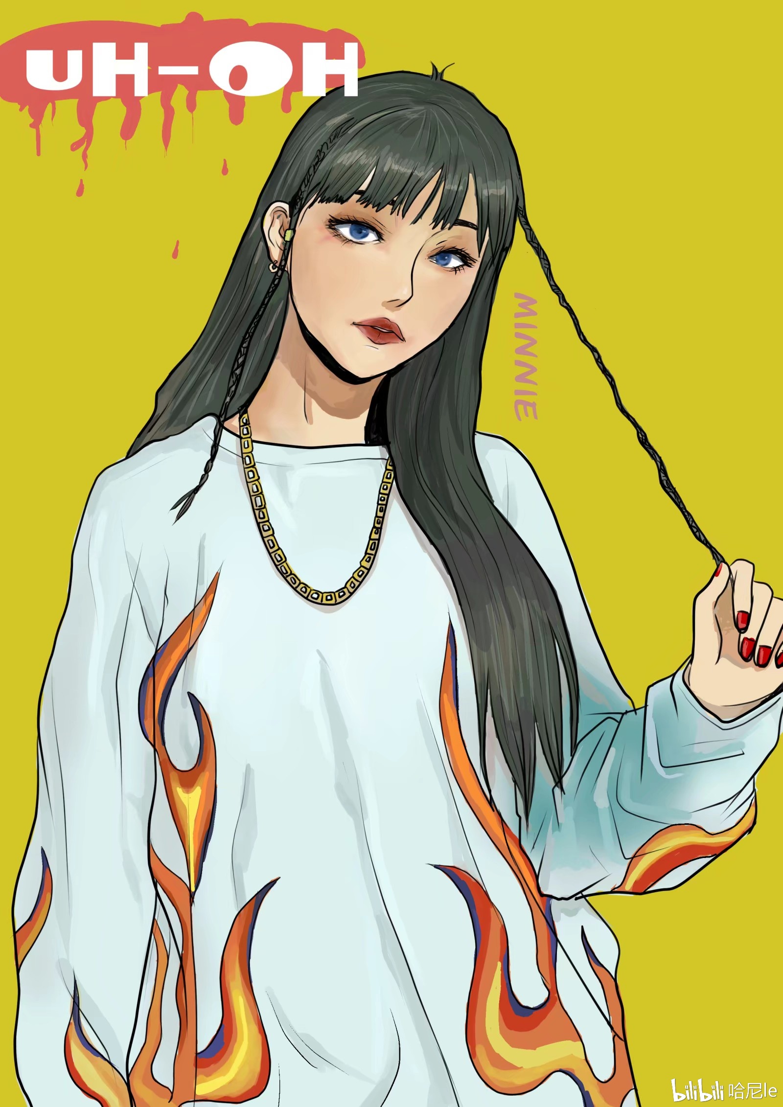 gidle回归巨赞!#插画##gidle##明星##板绘