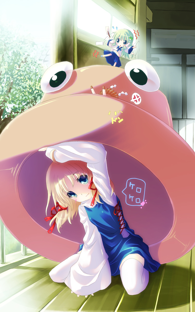 守矢神社的神明 画师:雏咲  id:6257130  #东方project# #东方趣图