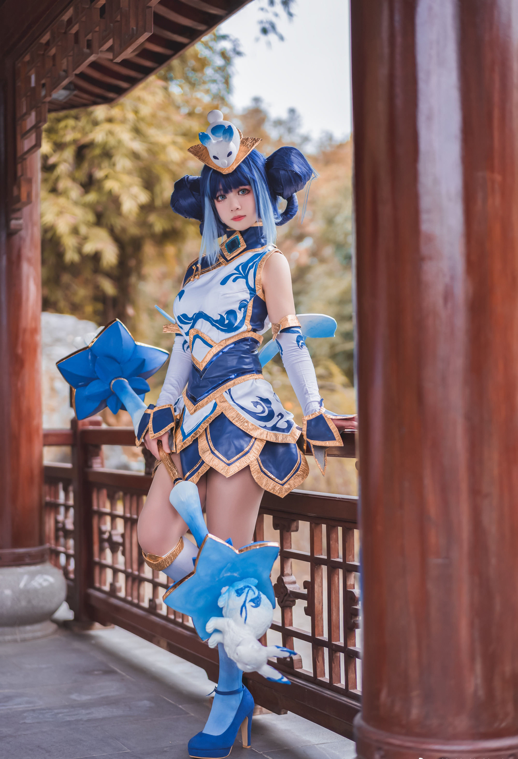 茯苓茯苓叶V英雄联盟青花瓷拉克丝CosPlay2