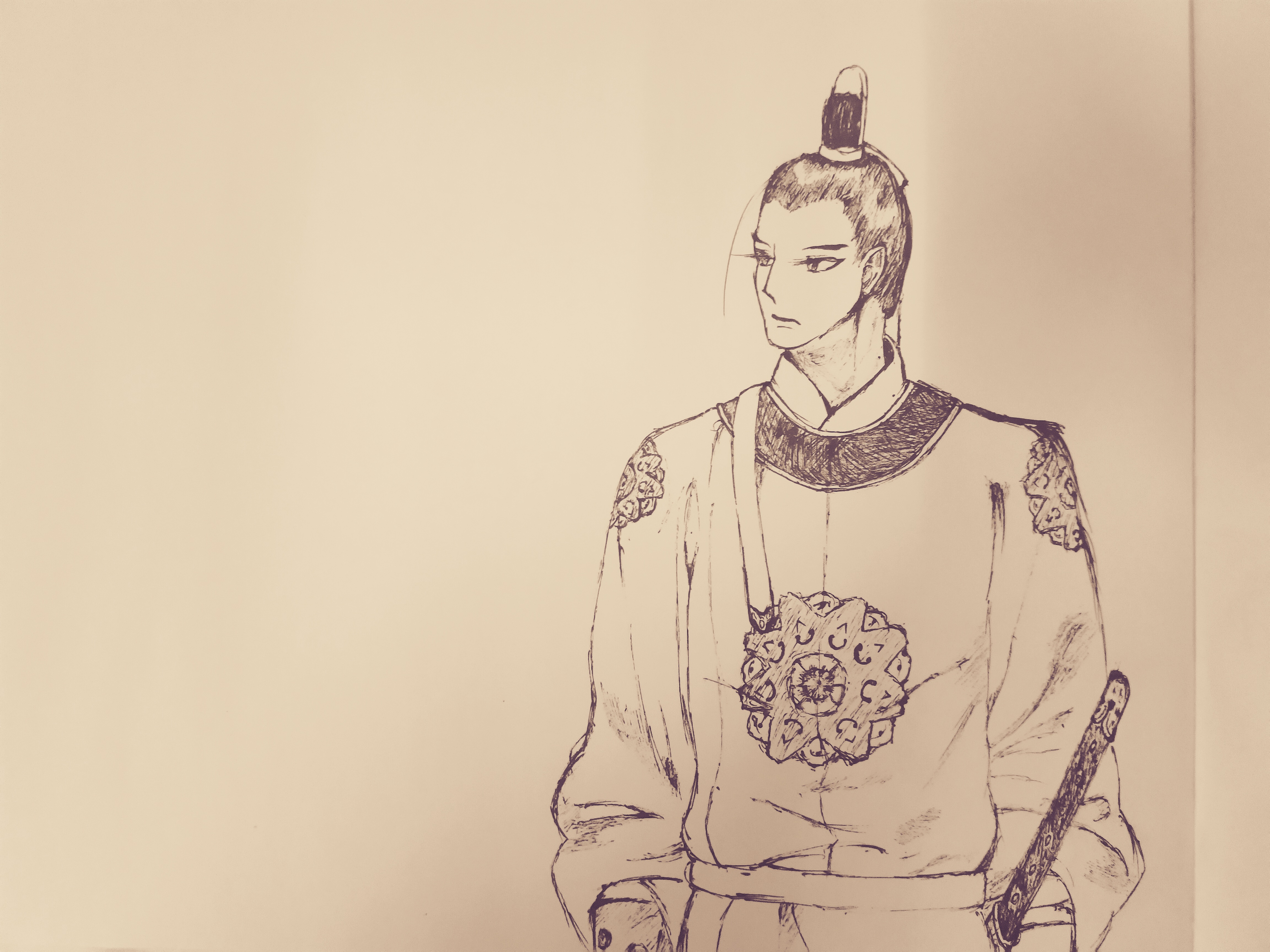 临摹达叔～隼特勤 _ 落花笑多情 _ 哔哩哔哩相簿