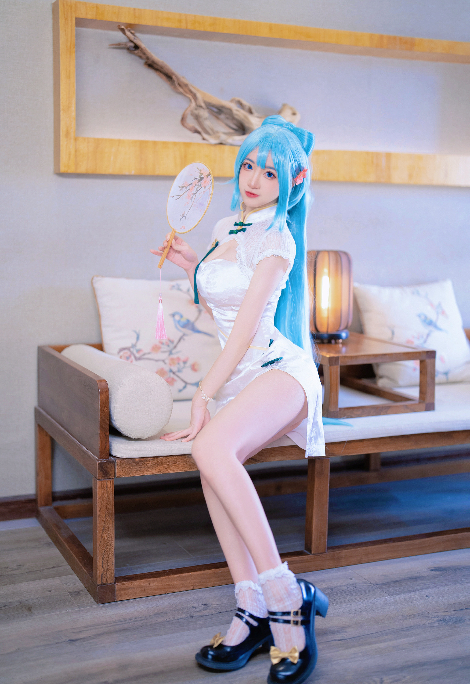 南咲_SakiQvQ短旗袍初音cosplay3