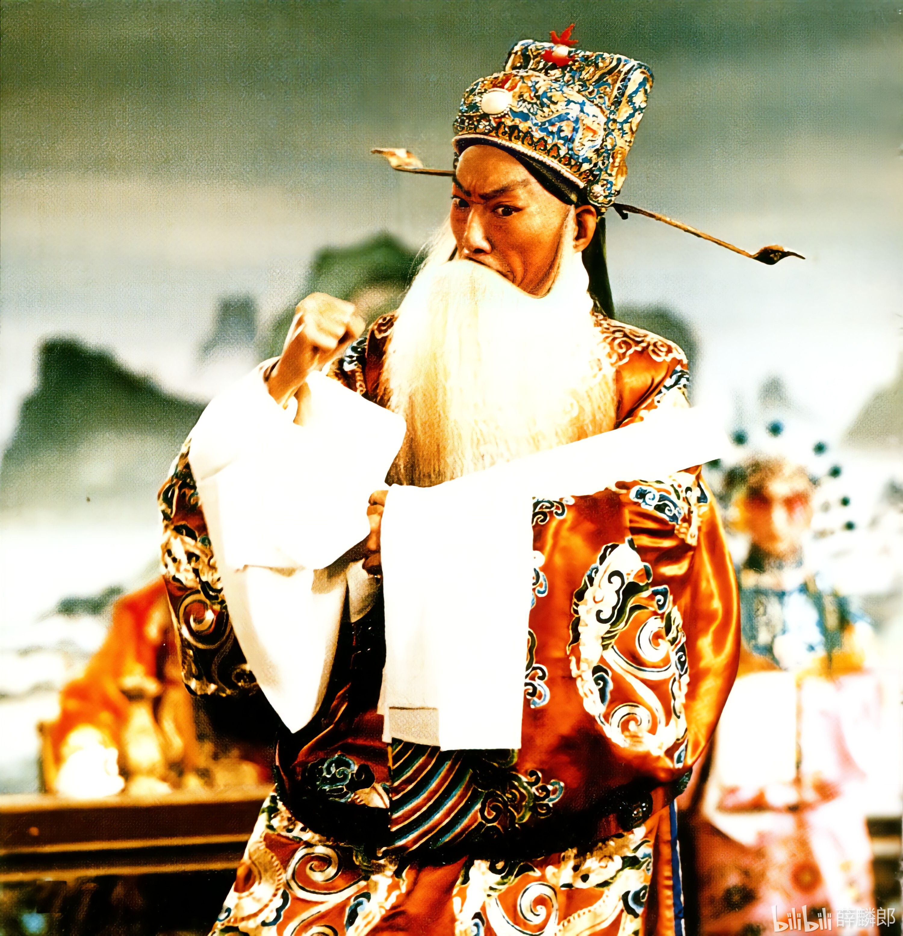 梨园旧影##京剧##谭富英# 谭富英 赵盾                    问xqzp.