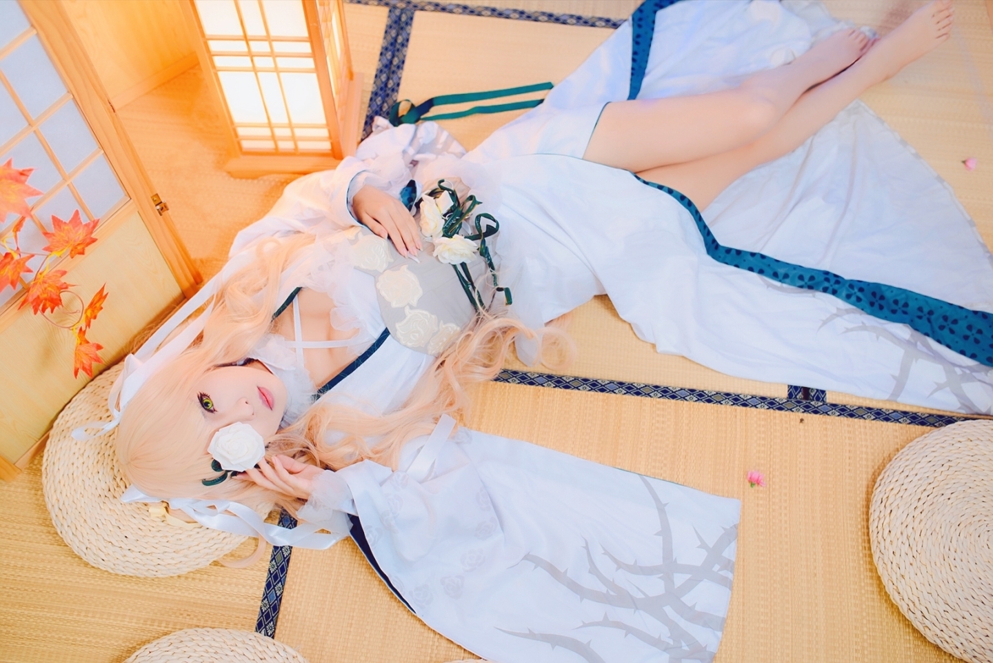 兰氏城蔷薇少女雪华绮晶cosplay1