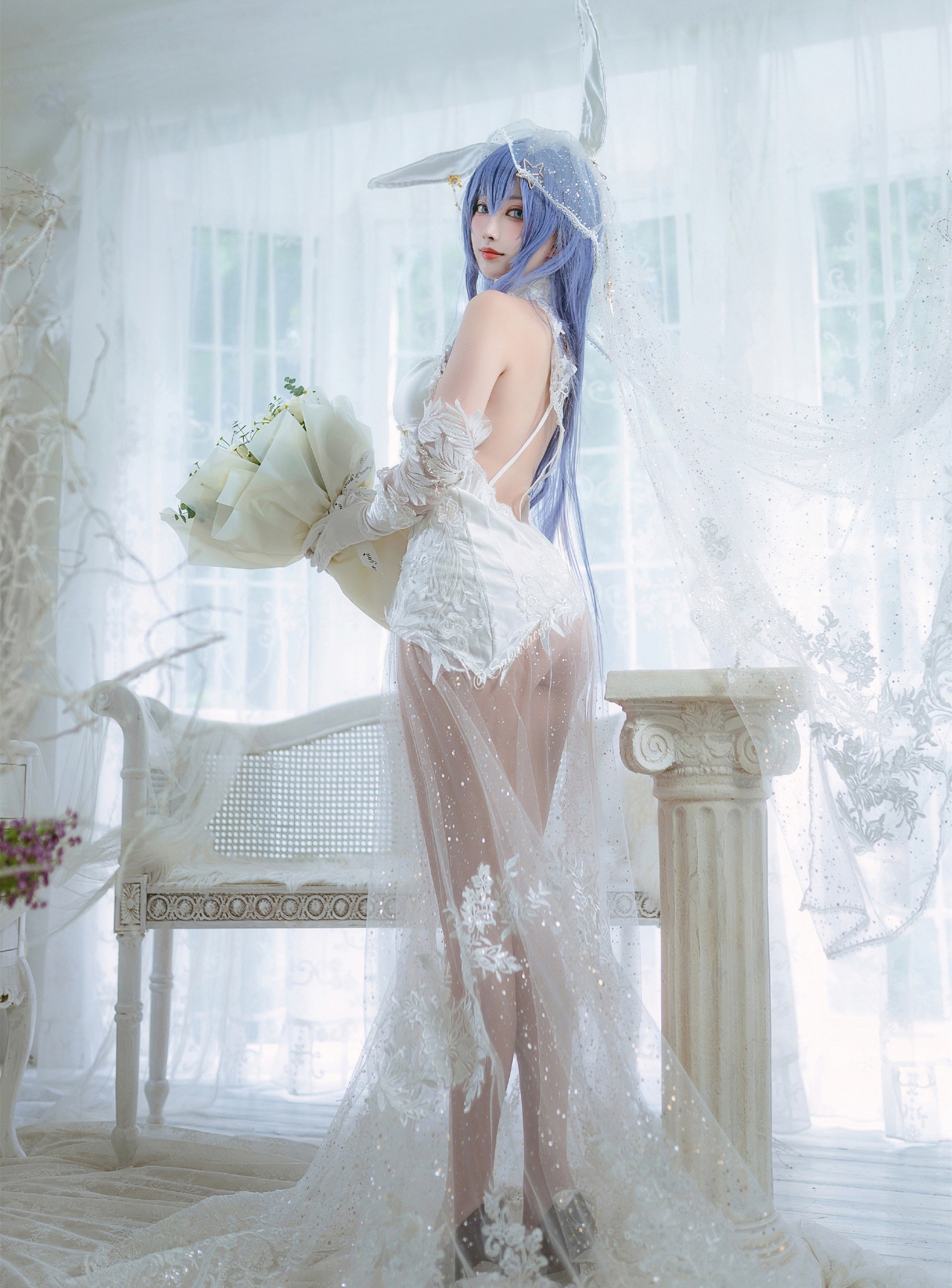 宮本桜碧蓝航线新泽西白雪之仪cosplay2