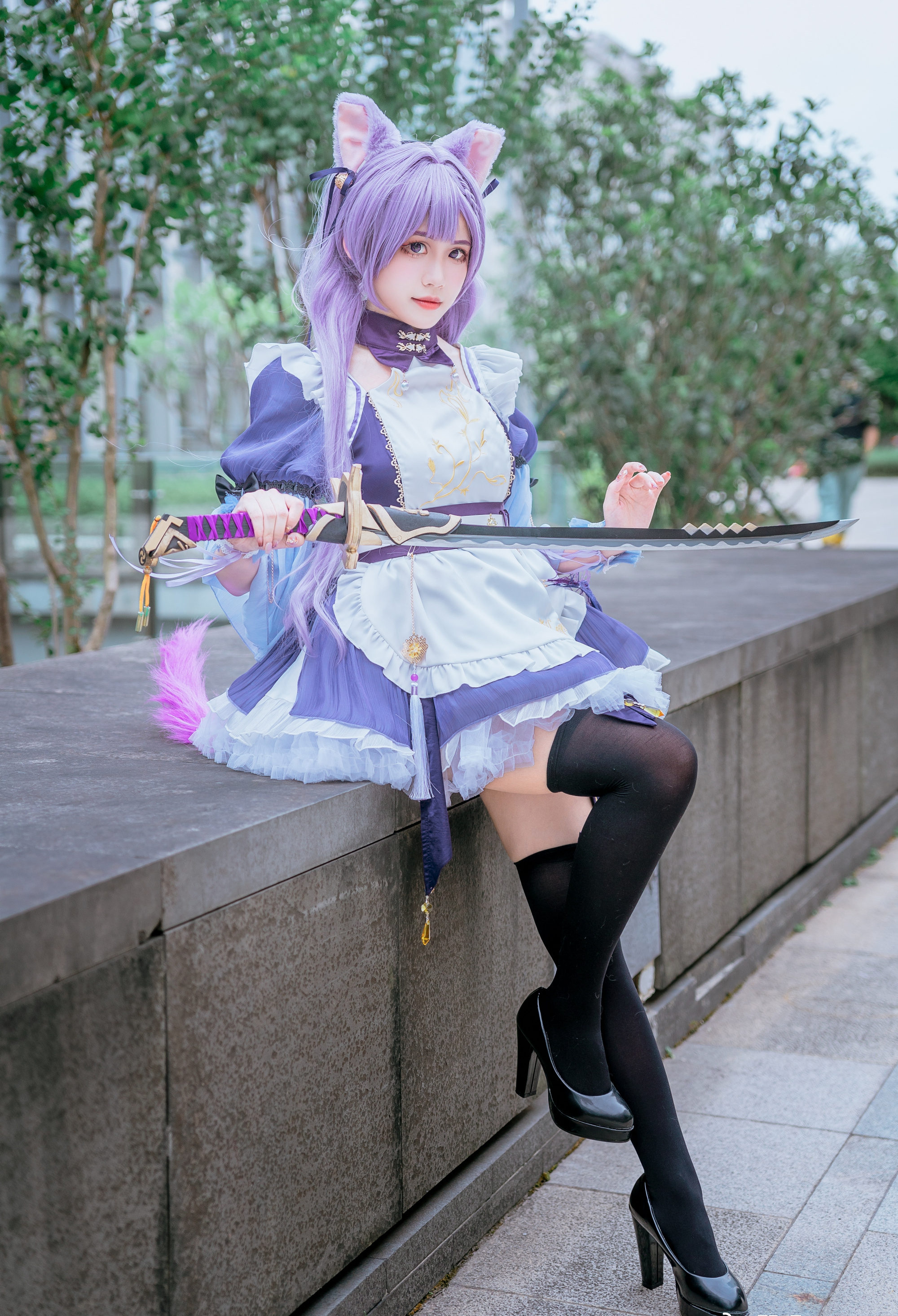 野玥onozuki原神刻晴cosplay7