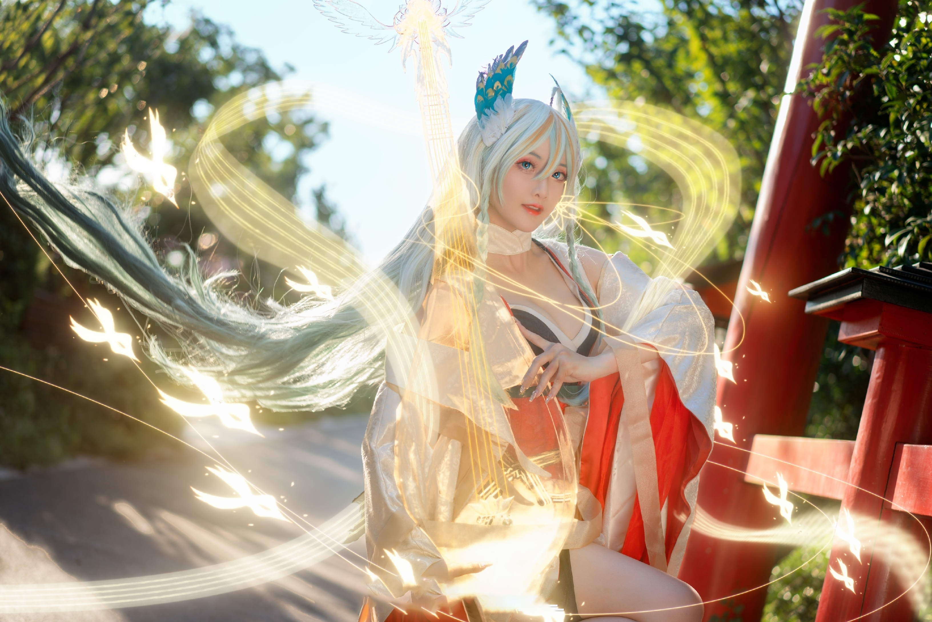 露兒大魔王阴阳师紧那罗cosplay6