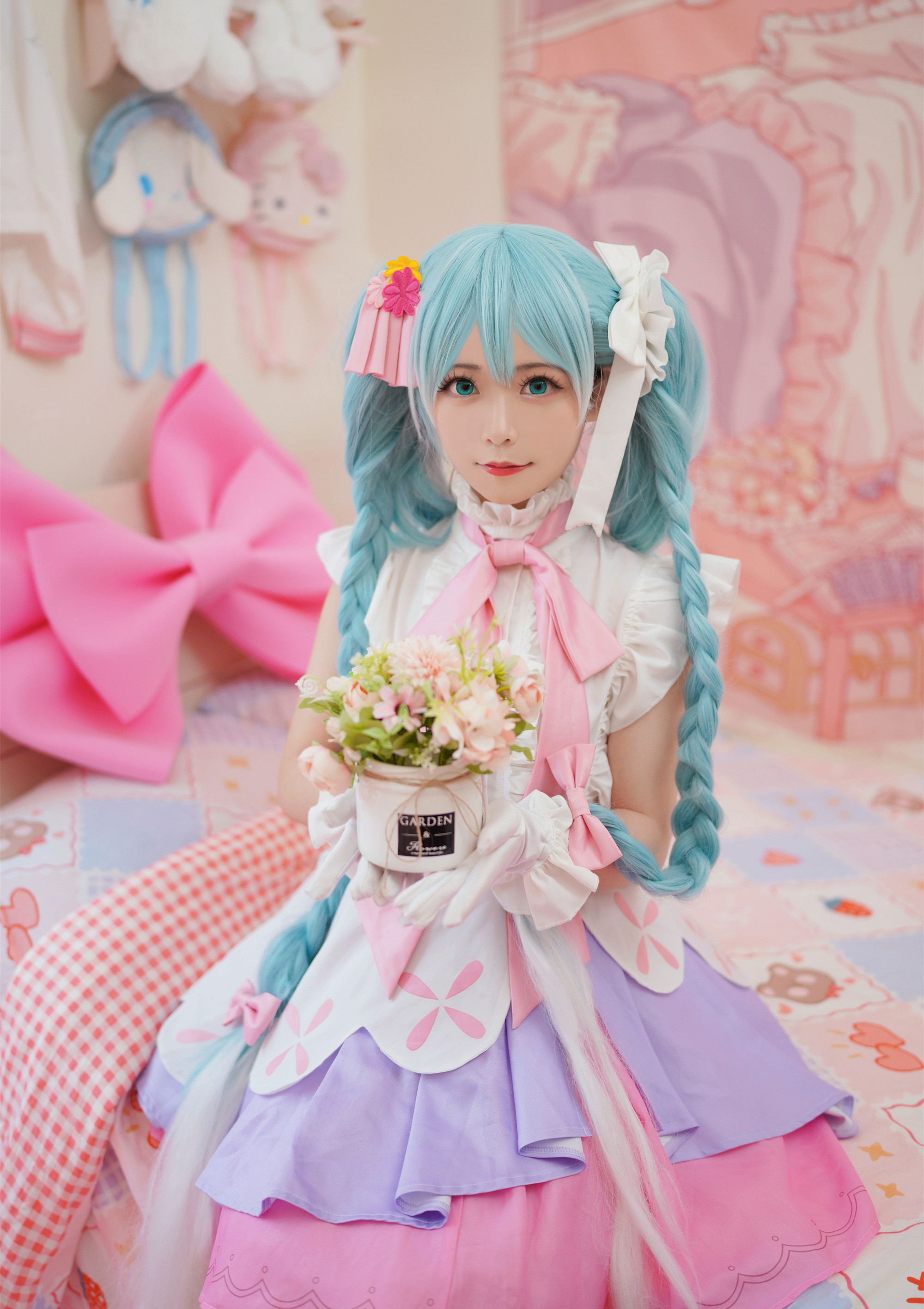 洛城雪Yuki初音未来长发公主cosplay3