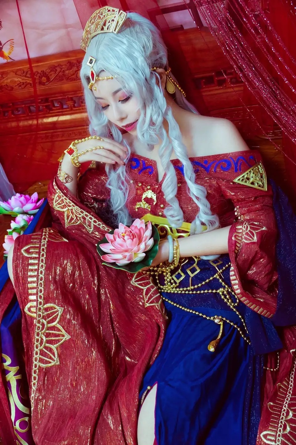 萌梦剑网三红罗姆之舞cosplay2