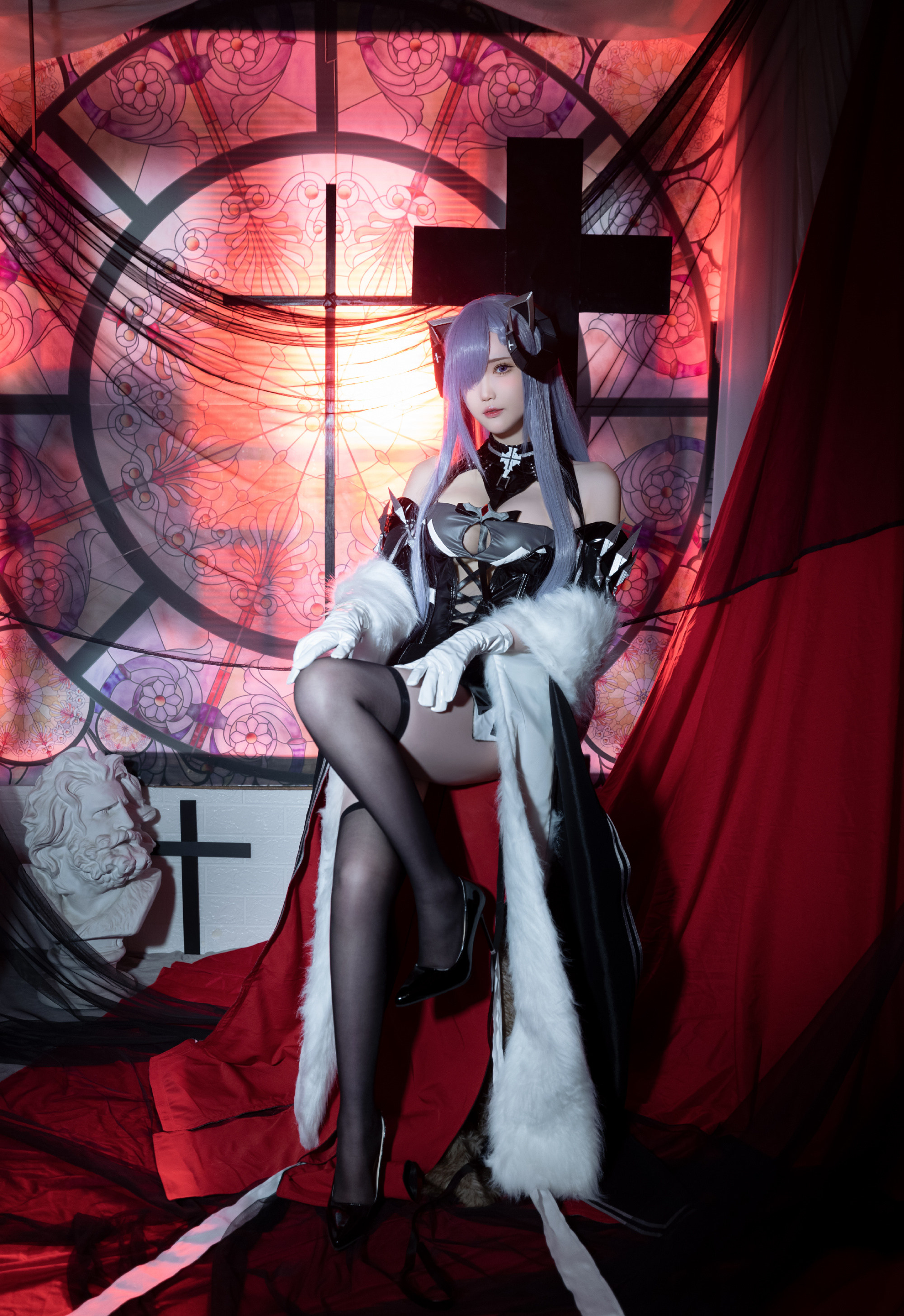 花兮_Honoka碧蓝航线奥古斯特·冯·帕塞瓦尔Cosplay3