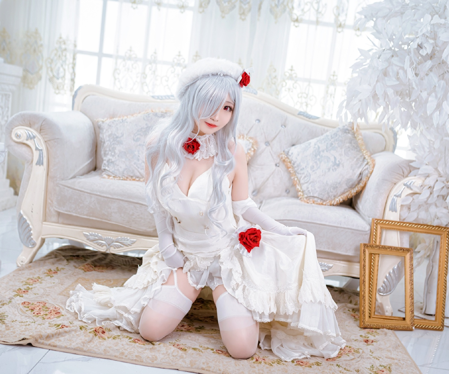 米九dakyo少女前线G36C婚纱花嫁Cosplay9