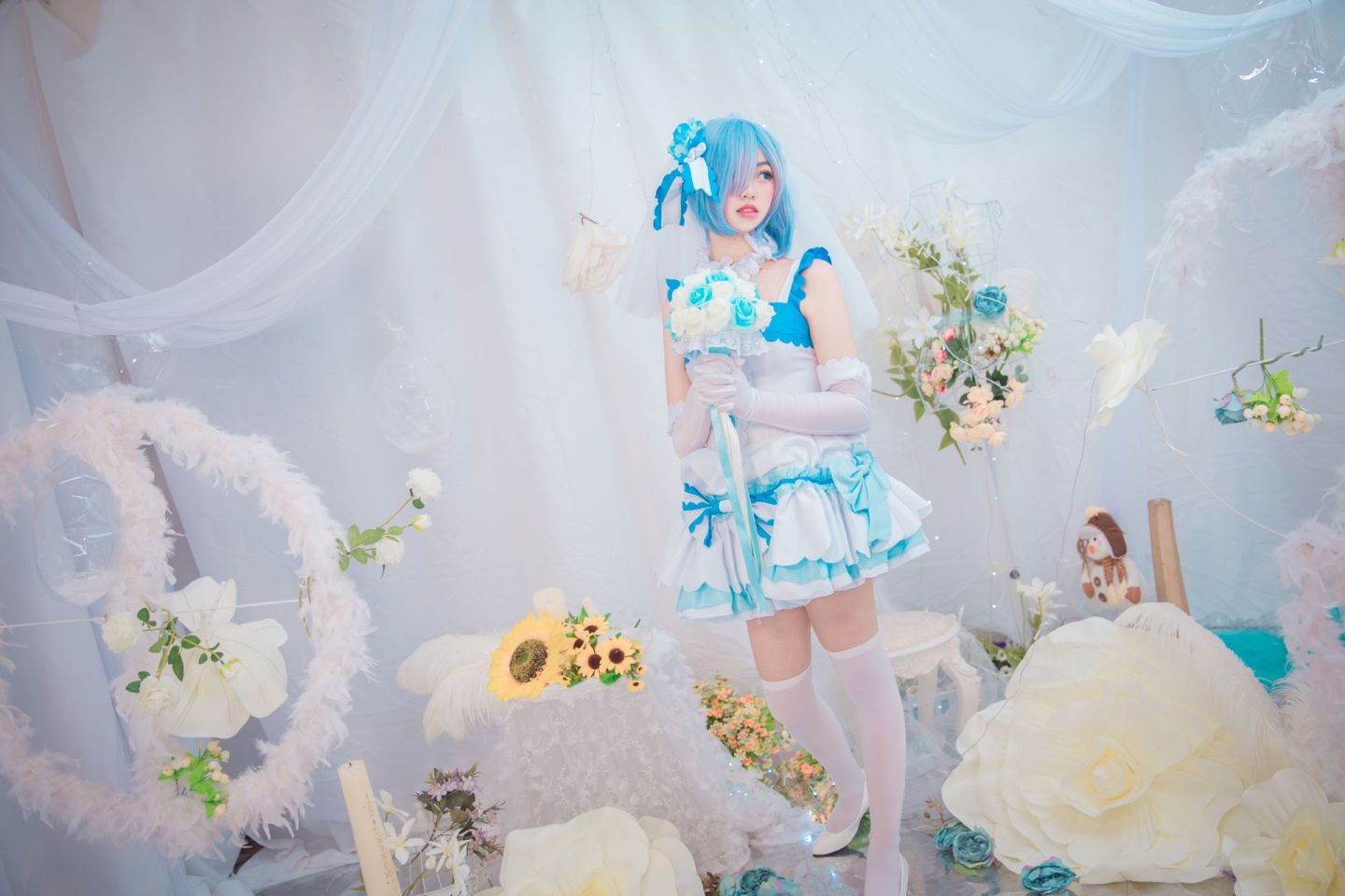 鸾歌蕾姆花嫁cosplay1