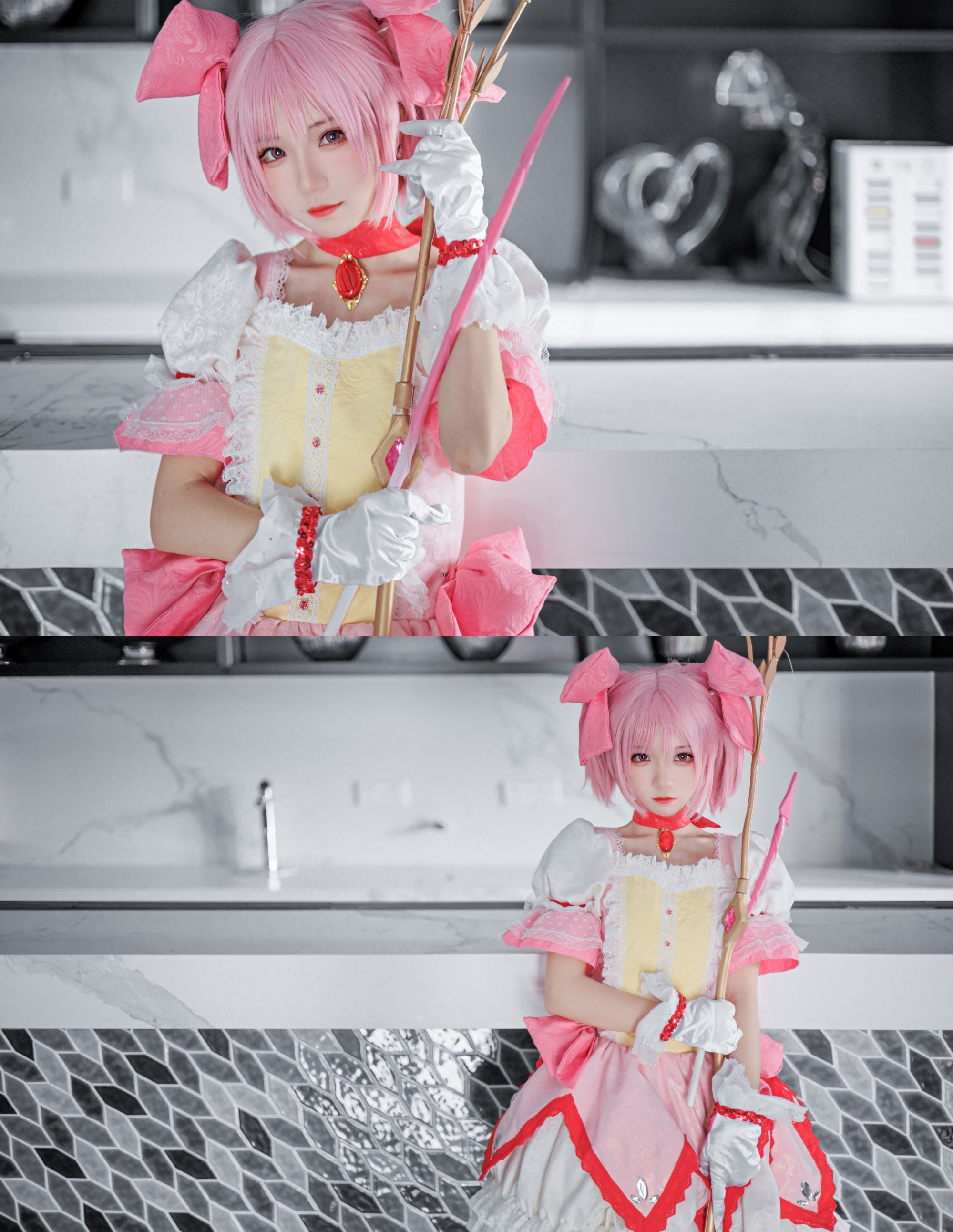 花柒Hana魔法少女小圆鹿目圆香CosPlay5